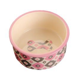 Porcelain Bone Pets Bowls Dogs Cats Bowls Pet Supplies Cat Accessories - Pink