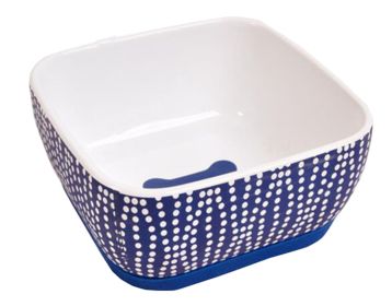 One Ceramic Feeding Pot/Pet Bowl/Dog Bowl/Cat Bowl For Food & Water 15x15x7.5CM(Blue)