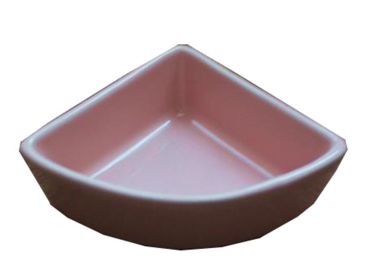 Pet Supplies One Little Ceramic Feeding Pot Anti-splash Food Bowl For Squirrel Hedgehog Hamster 10.5x7.5x4CM(Pink)