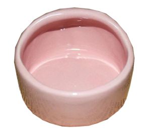 Pet Supplies One Ceramic Feeding Pot Anti-splash Food Bowl Water Box For Squirrel Hedgehog Hamster 7.5x5.5CM(Pink)