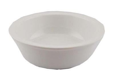 One Little Ceramic Feeding Pot/Pet Bowl/Dog Bowl/Cat Bowl For Food & Water 10x4.5CM (White)