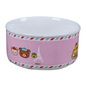 Porcelain Pets Food Water Bowls Dogs Cats Bowls Pet Supplies - Pink Panda