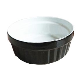 Porcelain Pets Puppy Food Water Bowls Dogs Bowls Cats Pet Supplies - Black