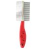 Red Handle Pet Supplies Cats Dogs Grooming Dematting Tools Massage Combs Brushes
