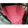 Thickening Waterproof Pet Car Seat Cover Pet Mat Rear Seat Mat-Red Foot