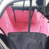 Luxurious Waterproof Pet Car Seat Cover Pet Mat Rear Seat Mat- Pink