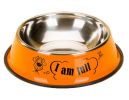 Dog Bowl Single Bowl Cat bowl Stainless Steel Dog Bowls Cat Food Bowls Orange