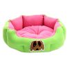 Detachable House Pet Mat Stylish Pet Bed Pet House Kennel Lovely Dog Green