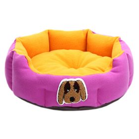 Detachable House Pet Mat Stylish Pet Bed Pet House Kennel Lovely Dog Purple