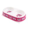 Pink Owl Cute Pet Bowls Dog Bowls Double Bowls Imitation Ceramic Melamine