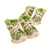 Dogs Boots with Paw Print Pets Shoes Green Style Size M