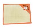 Natual Soft Pet Dog Bed Mat Double Sided Dual-use Straw Mat ORANGE, 53*38cm