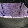 Waterproof Pet Car Seat Cover Dog Travel Mat for Rear Single Seat, Purple Cloud