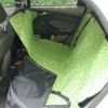 Waterproof Pet Car Seat Cover Dog Travel Mat for Rear Seat, Green Cloud(Simple)