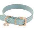 Rhinestone Pet Collars - Dog Leashes - Pet Supplies -- Blue dot