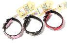 Rhinestone Decorated Bone Style Collar for Dogs BLACK (Fit 21~27 neck)