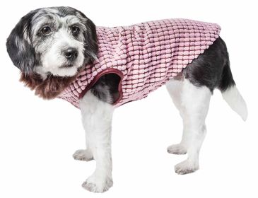 Pet Life  Luxe 'Beautifur' Elegant Designer Boxed Mink Fur Dog Coat Jacket (size: small)