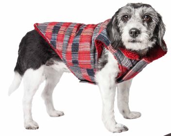 Pet Life  'Scotty' Tartan Classical Plaided Insulated Dog Coat Jacket (size: small)