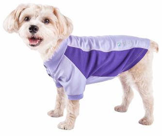 Pet Life  Active 'Barko Pawlo' Relax-Stretch Wick-Proof Performance Dog Polo T-Shirt (Color: Pink, size: X-Large)