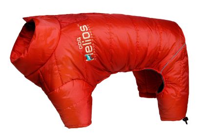 Helios Thunder-crackle Full-Body Waded-Plush Adjustable and 3M Reflective Dog Jacket (size: large)