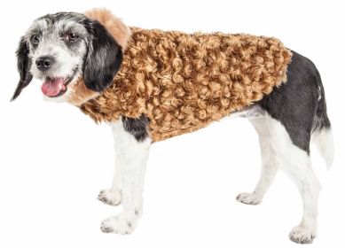 Pet Life  Luxe 'Furpaw' Shaggy Elegant Designer Dog Coat Jacket (size: X-Small)