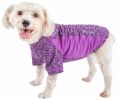 Pet Life  Active 'Warf Speed' Heathered Ultra-Stretch Sporty Performance Dog T-Shirt